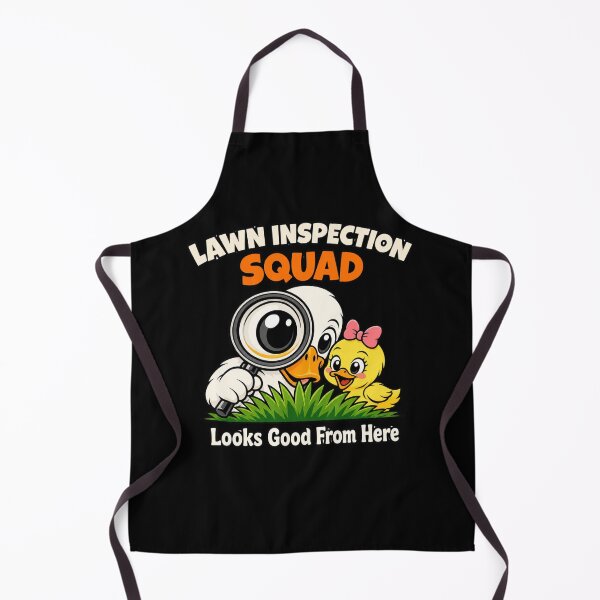 Item preview, Funny Goose Lawn Inspection Squad Dad And Duckling Yard Work Gift designed and sold by Fangtasia77.