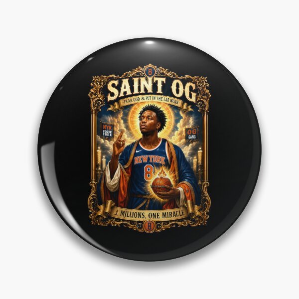 Item preview, Saint OG Anunoby New York Knicks Patron of the Last Shot 2 Seconds One Miracle designed and sold by DETOYASHALL.