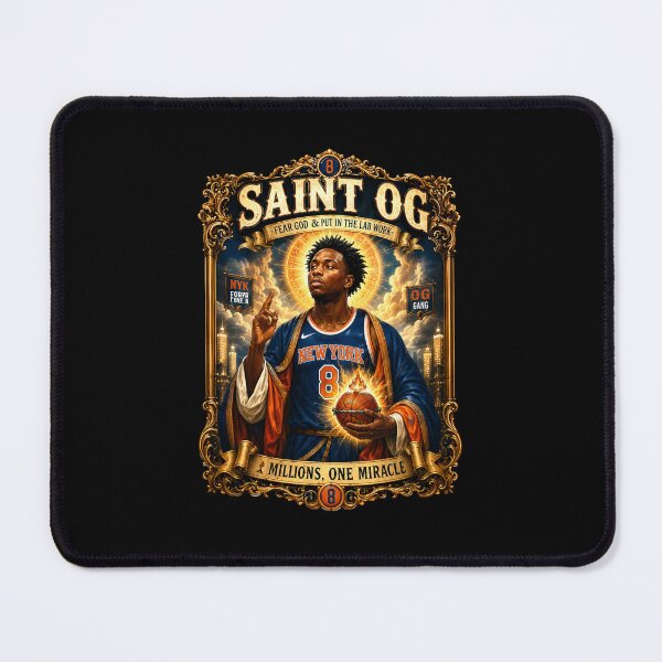Item preview, Saint OG Anunoby New York Knicks Patron of the Last Shot 2 Seconds One Miracle designed and sold by DETOYASHALL.