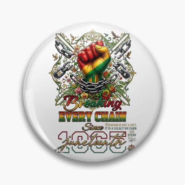 Item preview, Breaking Every Chain Juneteenth Fist designed and sold by Sovereign Supply Co..