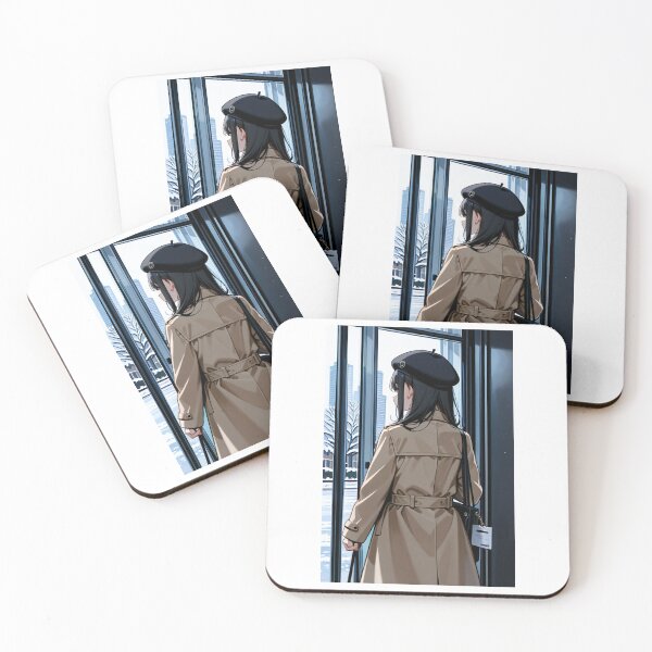Item preview, Fashion - stride woman beige trench designed and sold by AnimeShin.
