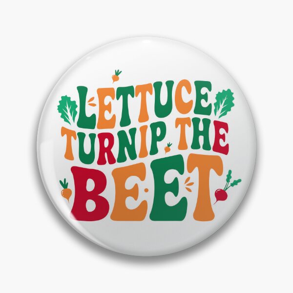 Item preview, LETTUCE TURNIP THE BEET - Playful Vegan Typography Design designed and sold by Inklyst.