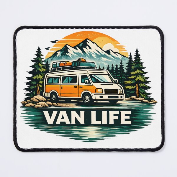 Item preview, Van Life Adventure Camper Shirt designed and sold by CreativeMindsetLab.
