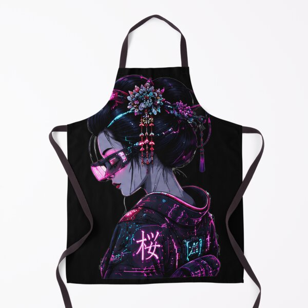 Item preview, Cyber Sakura — Neon Geisha of Neo-Tokyo designed and sold by kummo-0319.