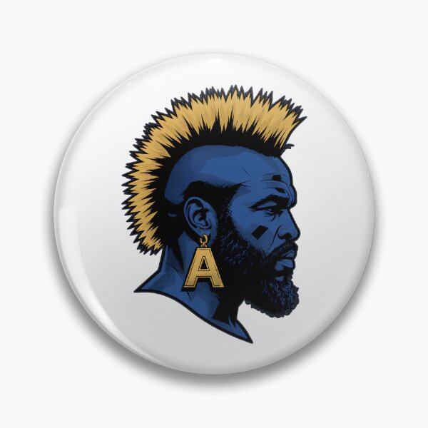 Item preview, Blue Mohawk Punk Rocker Comic Art designed and sold by TshirtsOnline-.