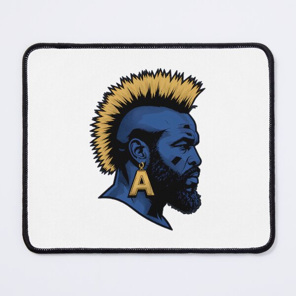 Item preview, Blue Mohawk Punk Rocker Comic Art designed and sold by TshirtsOnline-.