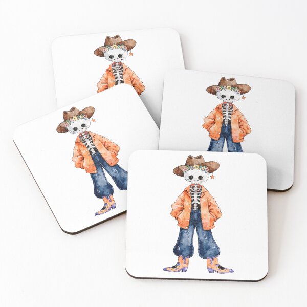 Item preview, Spooky Halloween Skeleton Cowboy designed and sold by HegArt23.