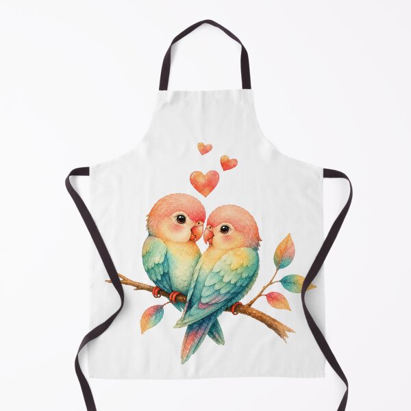 Item preview, Cute Lovebirds Couple Romantic Bird Love Art designed and sold by teeperfect.