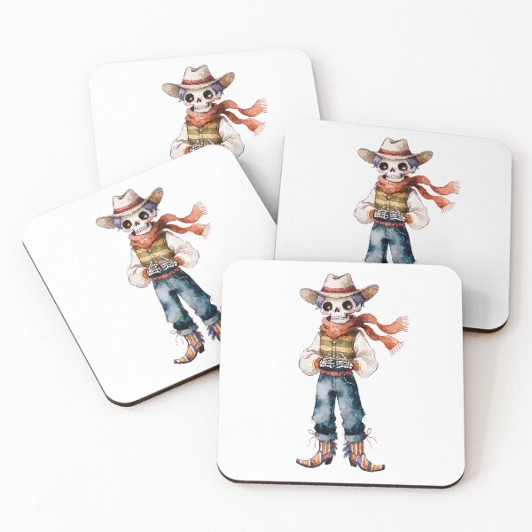 Item preview, Spooky Halloween Skeleton Cowboy designed and sold by HegArt23.