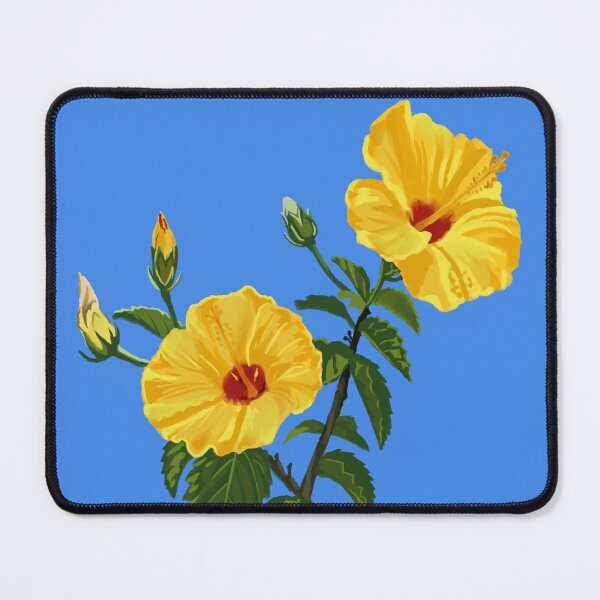 Item preview, Hawaiian Yellow Hibiscus Botanical Illustration designed and sold by Stable-Camp-Rd.