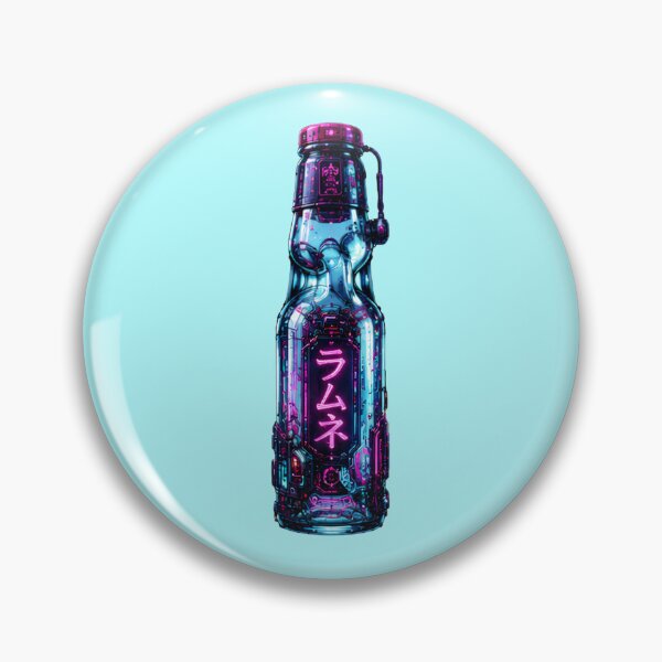 Item preview, Cyber Ramune — Neon Japanese Soda Bottle designed and sold by kummo-0319.