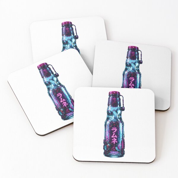 Item preview, Cyber Ramune — Neon Japanese Soda Bottle designed and sold by kummo-0319.