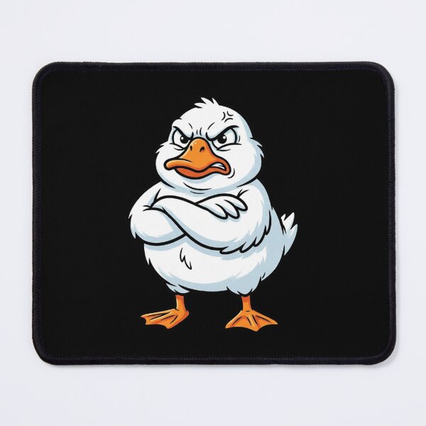 Item preview, Funny Grumpy Goose Angry Bird Cartoon Sticker designed and sold by DuckOddity.