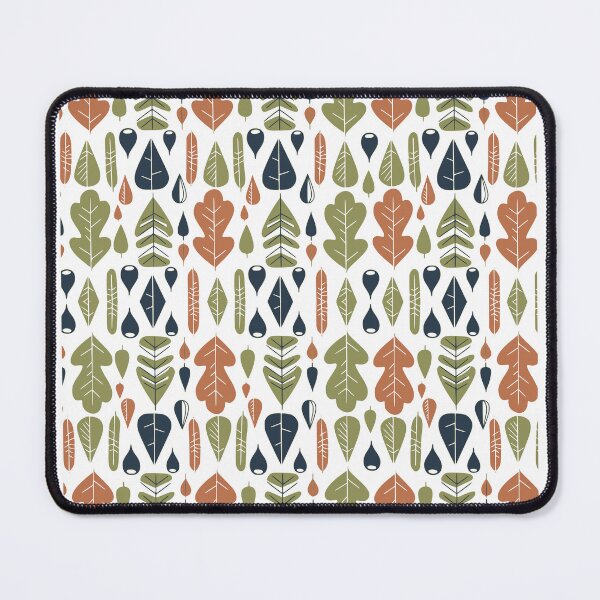 Item preview, Retro Mid Century Modern Autumn Leaves Pattern designed and sold by Nikola Dio.