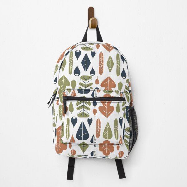 Item preview, Retro Mid Century Modern Autumn Leaves Pattern designed and sold by Nikola Dio.