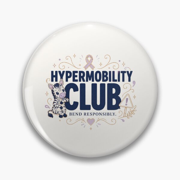 Item preview, Hypermobility Club - Bend Responsibly Cute Zebra EDS Awareness Design designed and sold by BlackSector77.