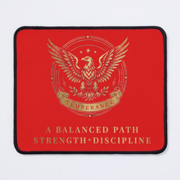 Item preview, Temperance: A Balanced Path- Stoic Eagle Emblem designed and sold by CrownINDesign.