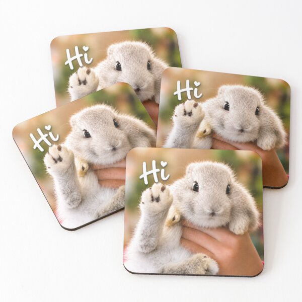 Item preview, Cute Bunny Wave - Hi designed and sold by Kimberly Palmer.