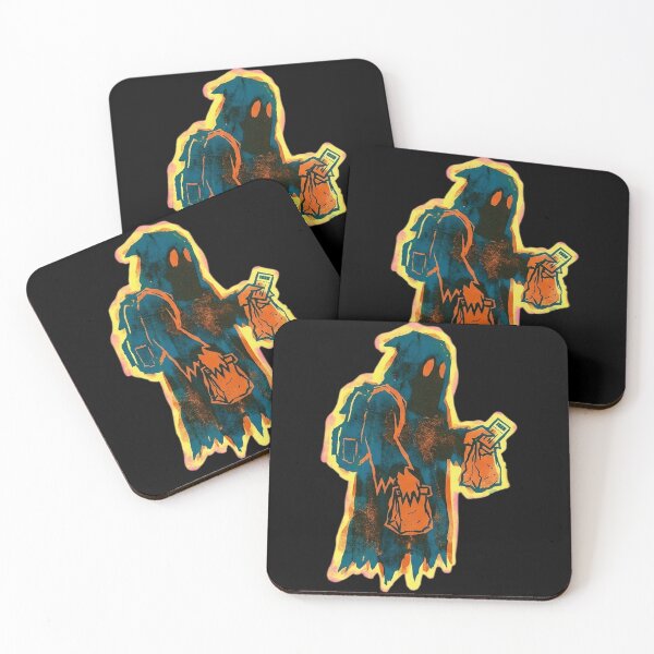 Item preview, Ghost Commute - Retro Risograph Spirit designed and sold by FoxLab Studio.