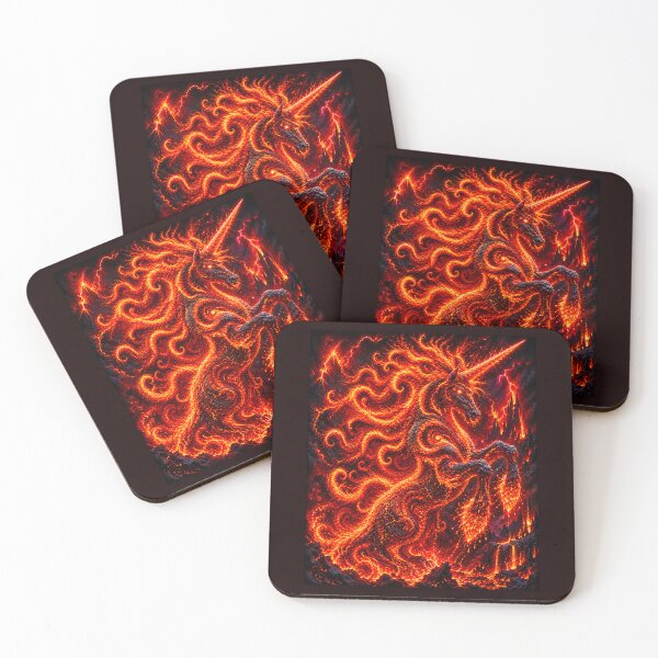 Item preview, ⚡ ELEMENTAL UNICORNS COLLECTION - MAGMA - v2 designed and sold by WheelieGdArt.