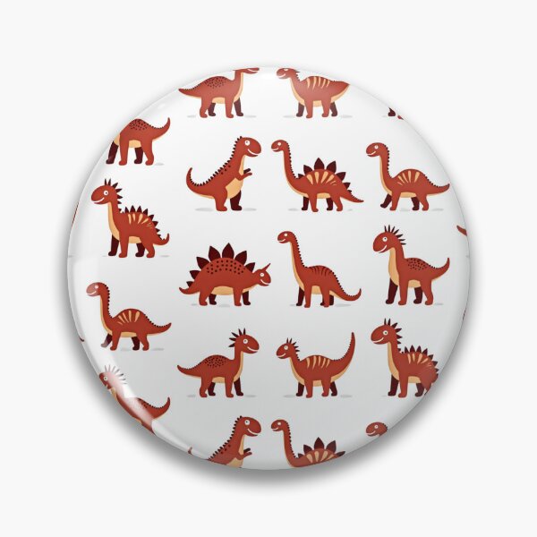 Item preview, Cute Red Dinosaur Cartoon Collection Set designed and sold by Prints by Mat.
