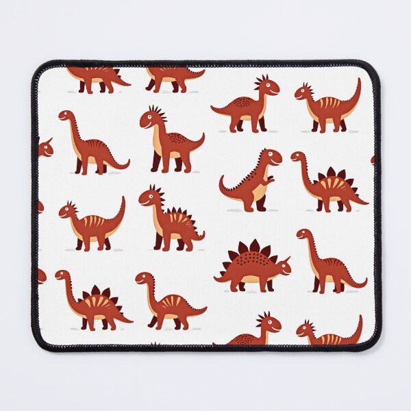 Item preview, Cute Red Dinosaur Cartoon Collection Set designed and sold by Prints by Mat.