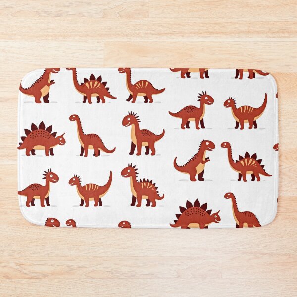 Item preview, Cute Red Dinosaur Cartoon Collection Set designed and sold by Prints by Mat.