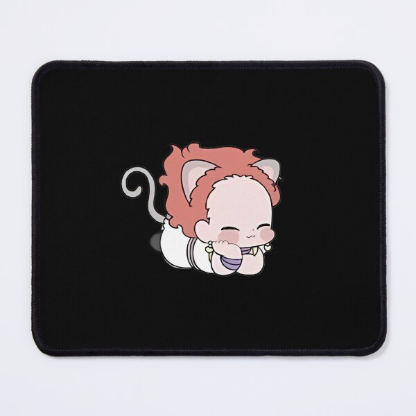 Item preview, Pink Mane Brawler Lazy - Resting Floor Neko designed and sold by Mrdonut-ARt.