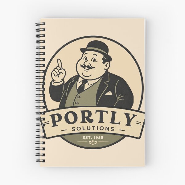 Item preview, Portly Solutions Vintage Mascot Logo designed and sold by Roninatako.
