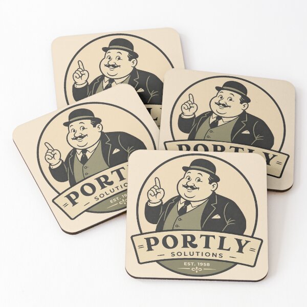 Item preview, Portly Solutions Vintage Mascot Logo designed and sold by Roninatako.