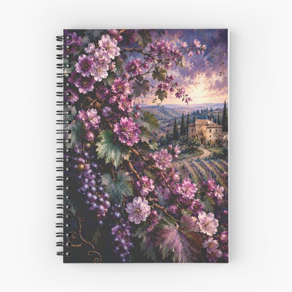 Item preview, Tuscan Wisteria Vineyard at Sunset designed and sold by ArtbyValks.
