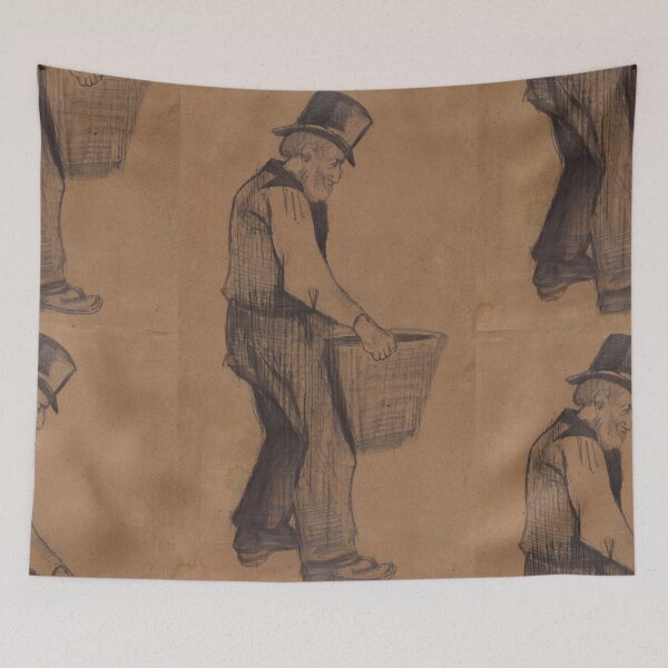 Item preview, Old Peasant Carrying a Basket designed and sold by artofuniverse.