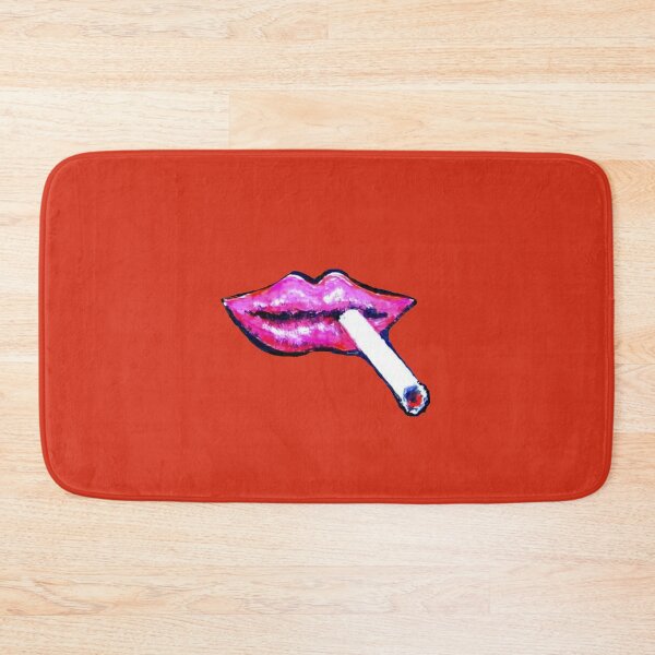 Item preview, RED lips with a burning, unfiltered cigarette designed and sold by ZoffArt-Shop.