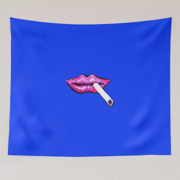 Item preview, RED lips with a burning, unfiltered cigarette designed and sold by ZoffArt-Shop.