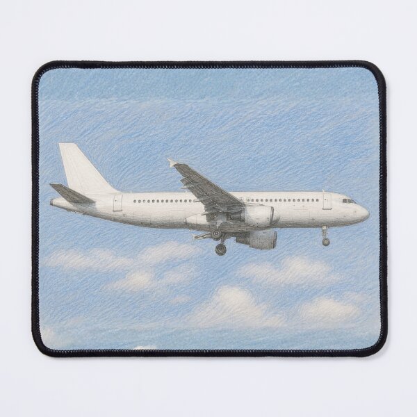 Item preview, Commercial Jet Airliner Sky Sketch Illustration designed and sold by EMairplanes.