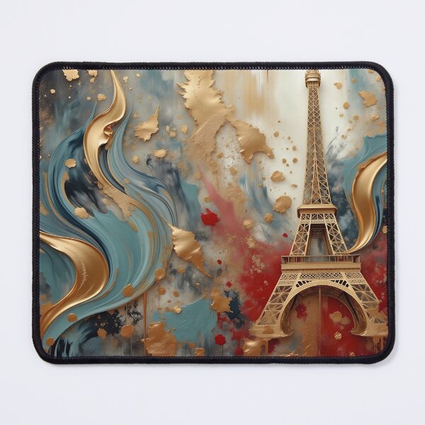 Item preview, “Paris Gold Eiffel Tower Art – Luxury Abstract French Wall Decor” designed and sold by Magicwaves.
