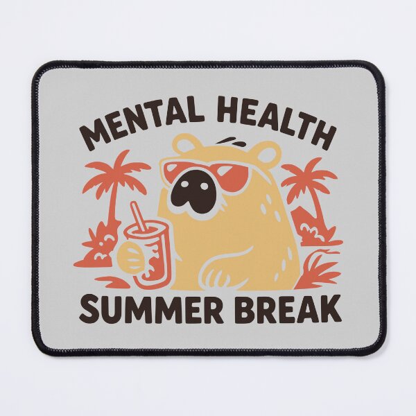 Item preview, Funny Capybara Mental Health Summer Break designed and sold by MavtM.