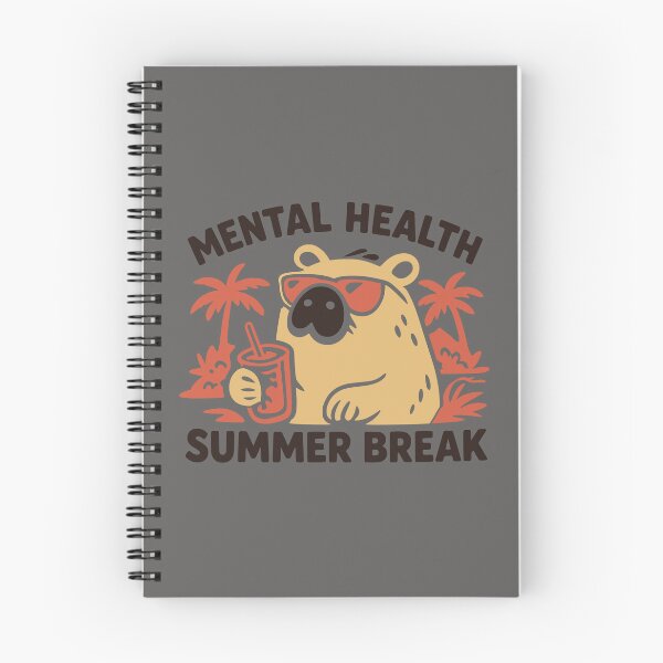 Item preview, Funny Capybara Mental Health Summer Break designed and sold by MavtM.