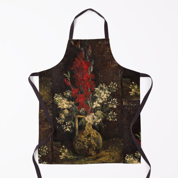Item preview, Vase With Red Gladioli Floral Still Life designed and sold by artofuniverse.