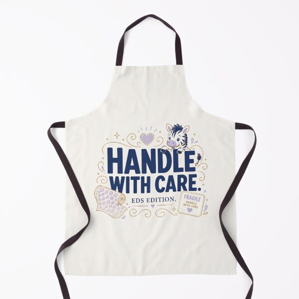 Item preview, Handle With Care EDS Edition – Cute Zebra Ehlers Danlos Awareness Design designed and sold by BlackSector77.