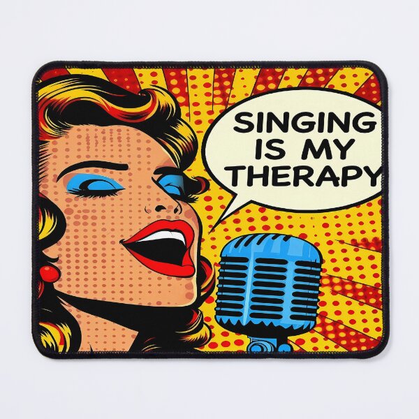 Item preview, Retro Pop Art Singer - International Music Day designed and sold by Art-Arcade6.