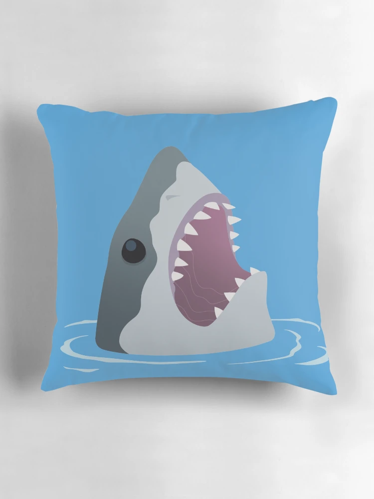 Thumbnail 3 of 4, Pillow, The Meg designed and sold by RikDrawsThings.