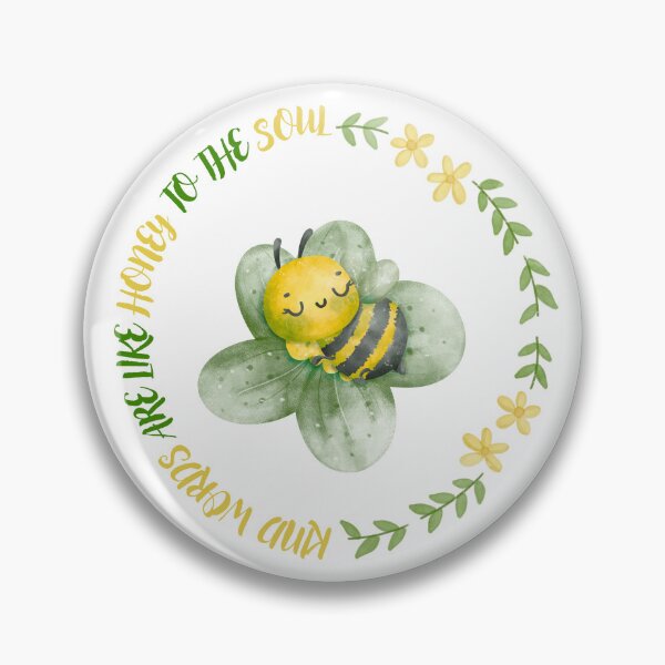 Item preview, Kind Words are like Honey to the Soul Bee Watercolor designed and sold by AlameaDesign.
