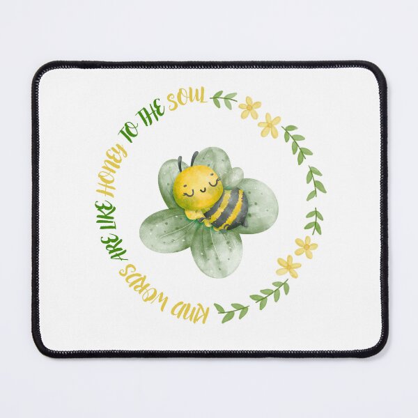 Item preview, Kind Words are like Honey to the Soul Bee Watercolor designed and sold by AlameaDesign.