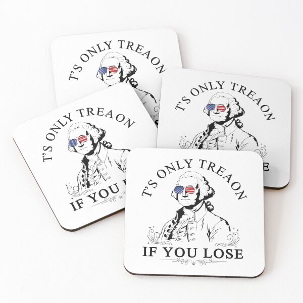 Item preview, It's Only Treason If You Lose,American Flag Sunglasses George Washington,History Teacher, Funny 4th of July Teacher Gift designed and sold by toongstudio.