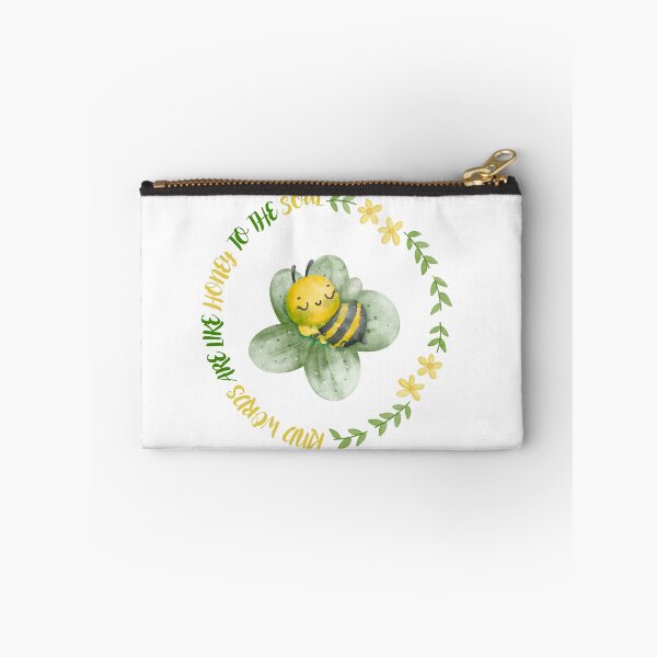 Artikelvorschau, Kind Words are like Honey to the Soul Biene Aquarell entworfen und verkauft von AlameaDesign.