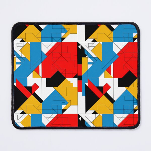 Item preview, Bold Avant-Garde Geometric Pattern | Red Blue Yellow Abstract Seamless Repeat designed and sold by Midnight Veil Designs.