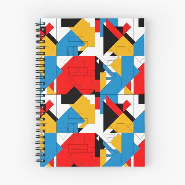 Item preview, Bold Avant-Garde Geometric Pattern | Red Blue Yellow Abstract Seamless Repeat designed and sold by Midnight Veil Designs.