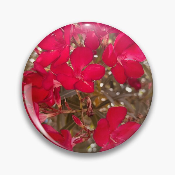 Item preview, Radiant Crimson Red Oleander Blossom Shrub designed and sold by BalkanBloom.