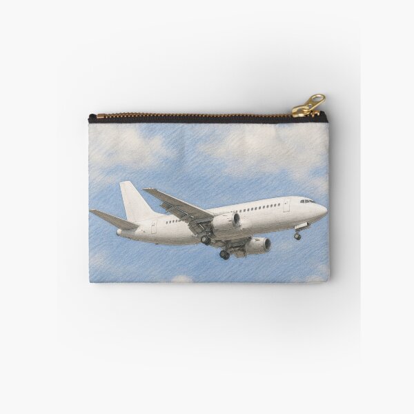 Aperçu de l'œuvre Illustration au crayon d'un avion de ligne commercial en vol créée et vendue par EMairplanes.